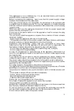 Preview for 5 page of ARDES 5E26 Instructions For Use Manual