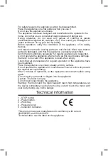 Preview for 7 page of ARDES 7300A Instructions For Use Manual