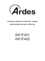 ARDES AR1F401 Instructions For Use Manual preview