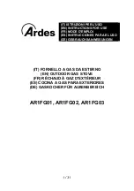 ARDES AR1FG01 Instructions For Use Manual preview