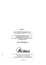 Preview for 8 page of ARDES AR1J1 Instructions For Use Manual