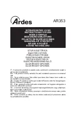 ARDES AR353 Instructions For Use Manual предпросмотр