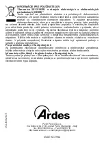 Preview for 63 page of ARDES AR354 Instructions For Use Manual