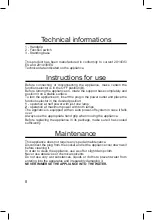 Предварительный просмотр 8 страницы ARDES AR435B Instructions For Use Manual