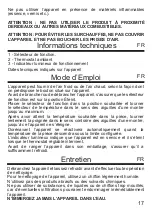 Preview for 17 page of ARDES AR451E Instructions For Use Manual