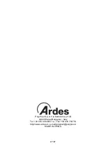 Preview for 27 page of ARDES AR4A20 Instructions For Use Manual