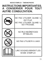 Preview for 13 page of ARDES AR4H01 Instructions For Use Manual