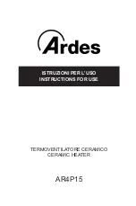 ARDES AR4P15 Instructions For Use Manual предпросмотр