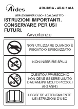 ARDES AR4U140A Instructions For Use Manual предпросмотр
