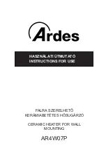 ARDES AR4W07P Instructions For Use Manual preview