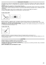 Preview for 21 page of ARDES AR5E25D Instructions For Use Manual