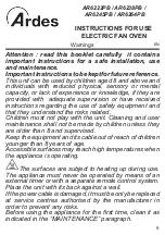 Preview for 5 page of ARDES AR6222PB Instructions For Use Manual