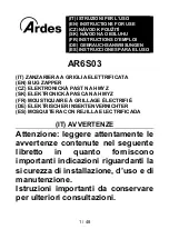 ARDES AR6S03 Instructions For Use Manual preview