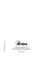 Preview for 32 page of ARDES AR6S16B Instructions For Use Manual