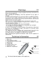 Preview for 8 page of ARDES ARM283A Instructions For Use Manual