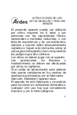 Preview for 25 page of ARDES ARM288 Instructions For Use Manual