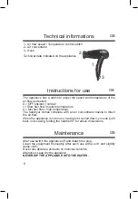 Preview for 8 page of ARDES ARM350B Instructions For Use Manual