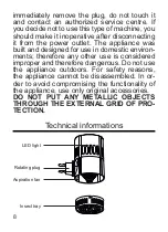 Preview for 8 page of ARDES PP1603 Instructions For Use Manual