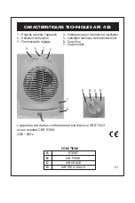 Предварительный просмотр 21 страницы ARDES Sahara 451 Instructions For Use Manual