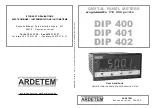 ARDETEM DIP 400 User Handbook Manual preview