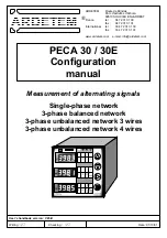 ARDETEM PECA 30 Configuration Manual предпросмотр