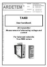 Preview for 1 page of ARDETEM TAI60 User Handbook Manual