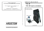 ARDETEM TPIs 4R User Handbook Manual preview