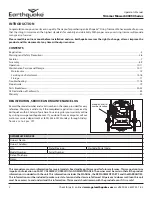 Предварительный просмотр 2 страницы Ardisam EarthQuake 600050 Series Operator'S Manual