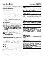 Предварительный просмотр 3 страницы Ardisam EarthQuake 600050 Series Operator'S Manual