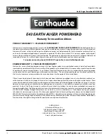 Предварительный просмотр 18 страницы Ardisam Earthquake E43 Operator'S Manual