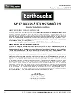 Предварительный просмотр 60 страницы Ardisam Earthquake E43 Operator'S Manual