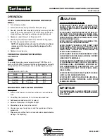 Предварительный просмотр 6 страницы Ardisam Earthquake E43WC Operator'S Manual & Parts Explosions