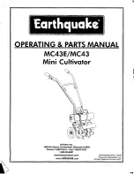 Ardisam Earthquake MC43 Operating & Parts Manual предпросмотр