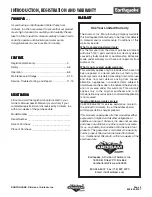 Preview for 3 page of Ardisam EarthQuake WP4310 Operating & Parts Manual