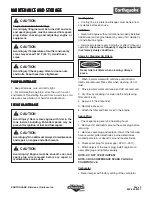 Preview for 9 page of Ardisam EarthQuake WP4310 Operating & Parts Manual