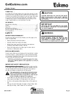 Предварительный просмотр 3 страницы Ardisam Eskimo S33Q8 Assembly Instructions & Parts Explosions