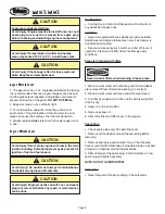 Предварительный просмотр 8 страницы Ardisam Eskimo Z43 Operator'S Manual