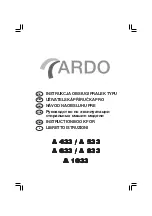 Ardo A 1033 Instruction Book preview