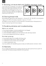 Preview for 8 page of Ardo Alyssa Double Instructions For Use Manual