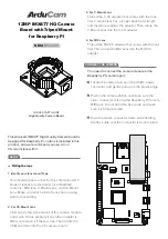 Preview for 1 page of ArduCAM IMX477 Quick Start Manual