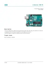 Предварительный просмотр 1 страницы Arduino A000066 Product Reference Manual