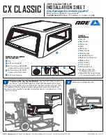 ARE CX CLASSIC Installation Sheet preview