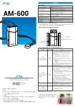 Preview for 1 page of Arec AM-600 Quick Manual