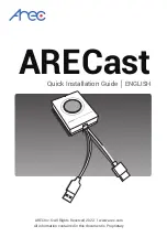 Arec ARECast Quick Installation Manual предпросмотр