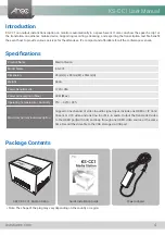 Предварительный просмотр 4 страницы Arec KS-CC1 User Manual