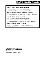 Areca ARC-1110 User Manual preview