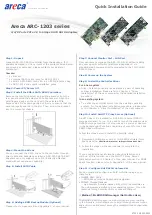 Preview for 1 page of Areca ARC-1203 Series Quick Installation Manual