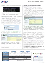 Preview for 2 page of Areca ARC-1203 Series Quick Installation Manual