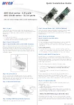 Areca ARC-12x4 Series Quick Installation Manual preview