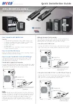 Areca ARC-8050T3U Series Quick Installation Manual preview